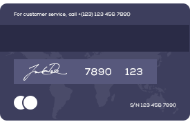 Hide the CVV (3-digits number)